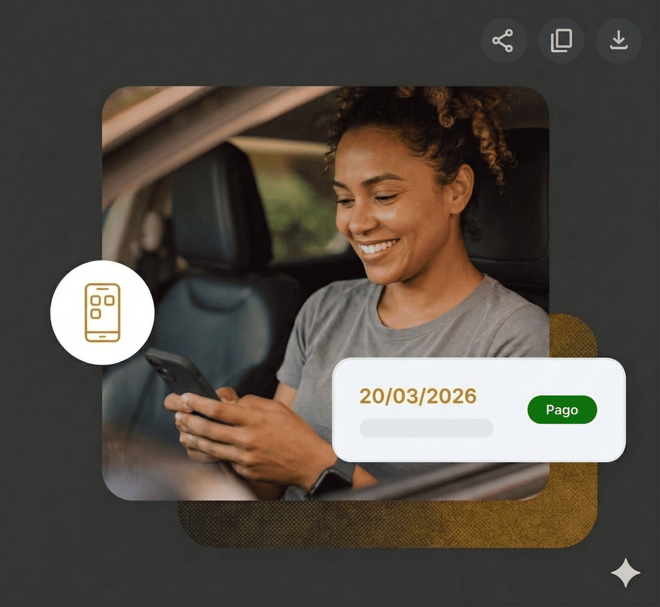 Cliente usando o app da Preço Justo Contábil para serviços de MEI